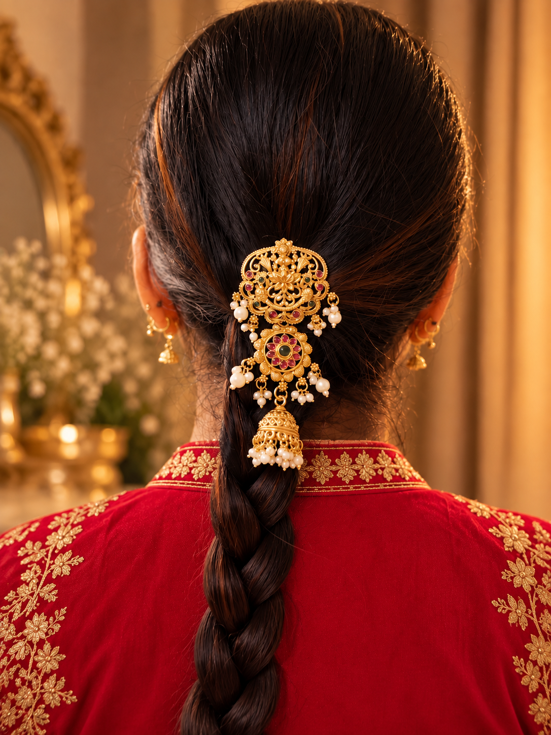 Brass hair clip