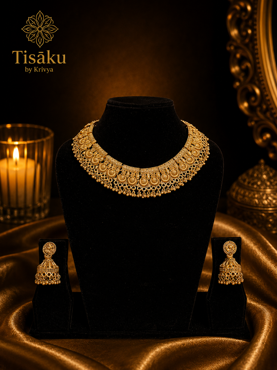 brass set neckless