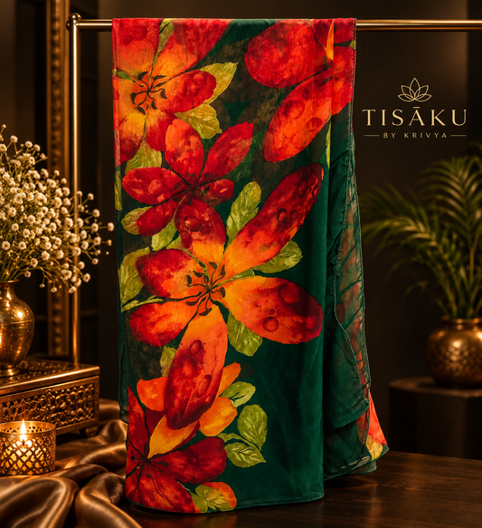 Floral sari