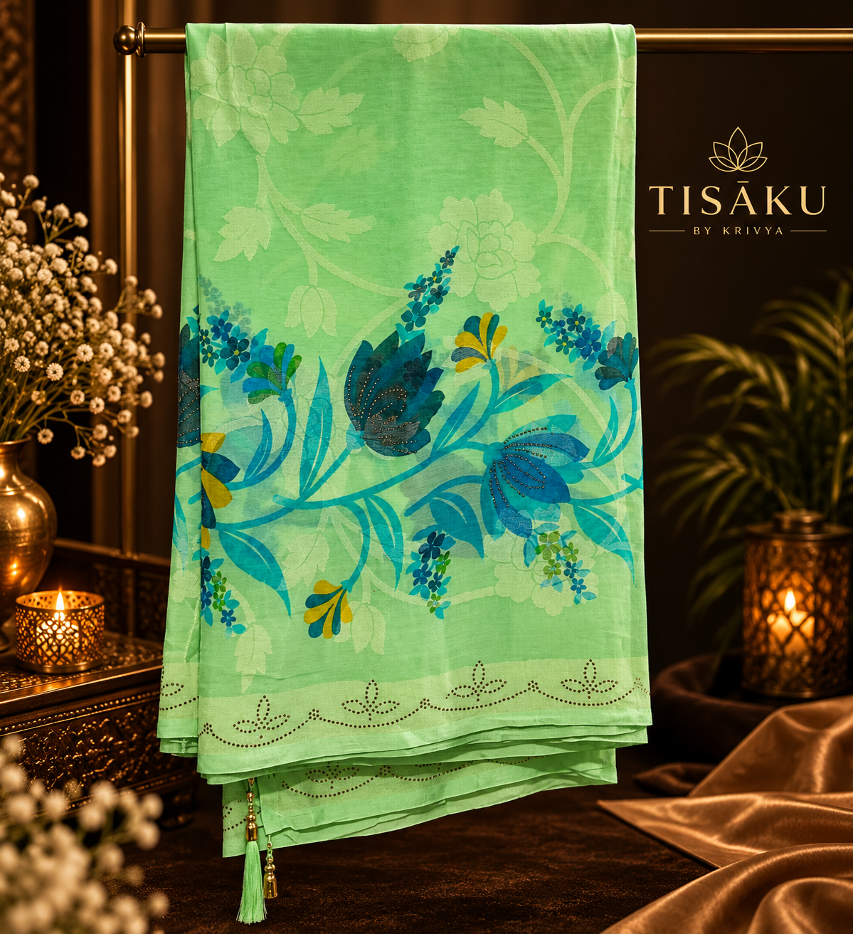 Floral sari